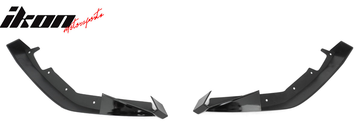 Fits 23-26 Toyota GR Corolla AS Style Rear Bumper Aprons Gloss Black ABS 2PCS