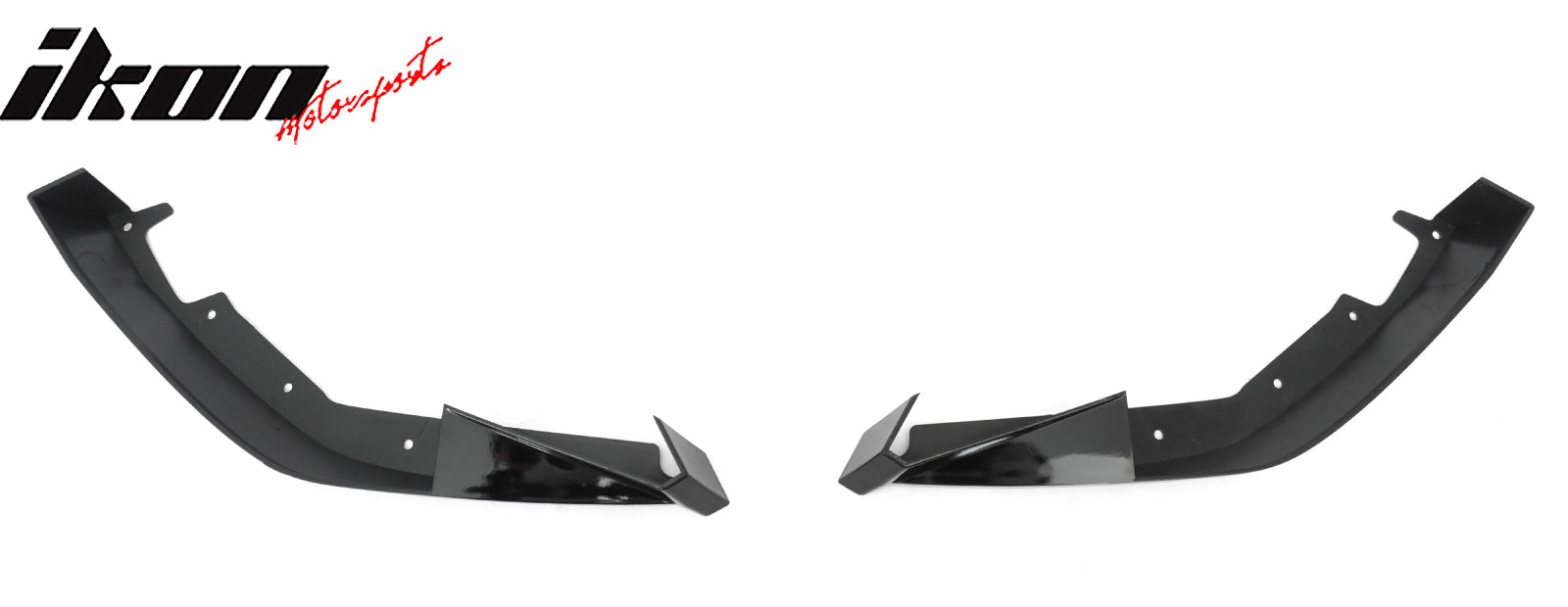 Fits 23-26 Toyota GR Corolla AS Style Rear Bumper Aprons Gloss Black ABS 2PCS