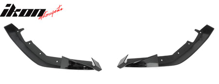 Fits 23-26 Toyota GR Corolla AS Style Rear Bumper Aprons Gloss Black ABS 2PCS