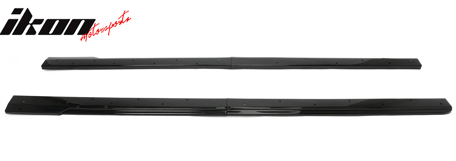 Fits 23-26 Toyota GR Corolla AS Style 2PCS Side Skirts Splitters Gloss Black PP