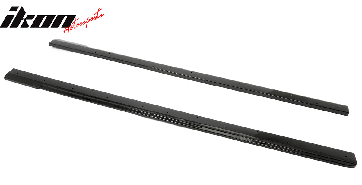 Fits 23-26 Toyota GR Corolla AS Style 2PCS Side Skirts Splitters Gloss Black PP
