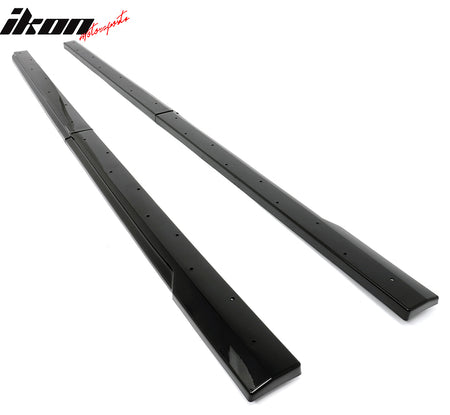 Fits 23-26 Toyota GR Corolla AS Style 2PCS Side Skirts Splitters Gloss Black PP
