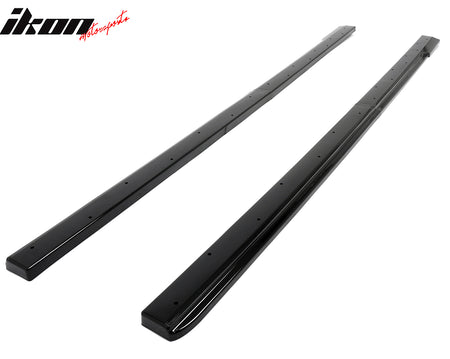 Fits 23-26 Toyota GR Corolla AS Style 2PCS Side Skirts Splitters Gloss Black PP