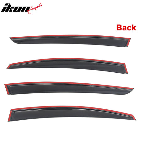 Fits 23-26 Toyota Prius & Prius Prime XW60 Tape-on Window Visors Vent Deflectors