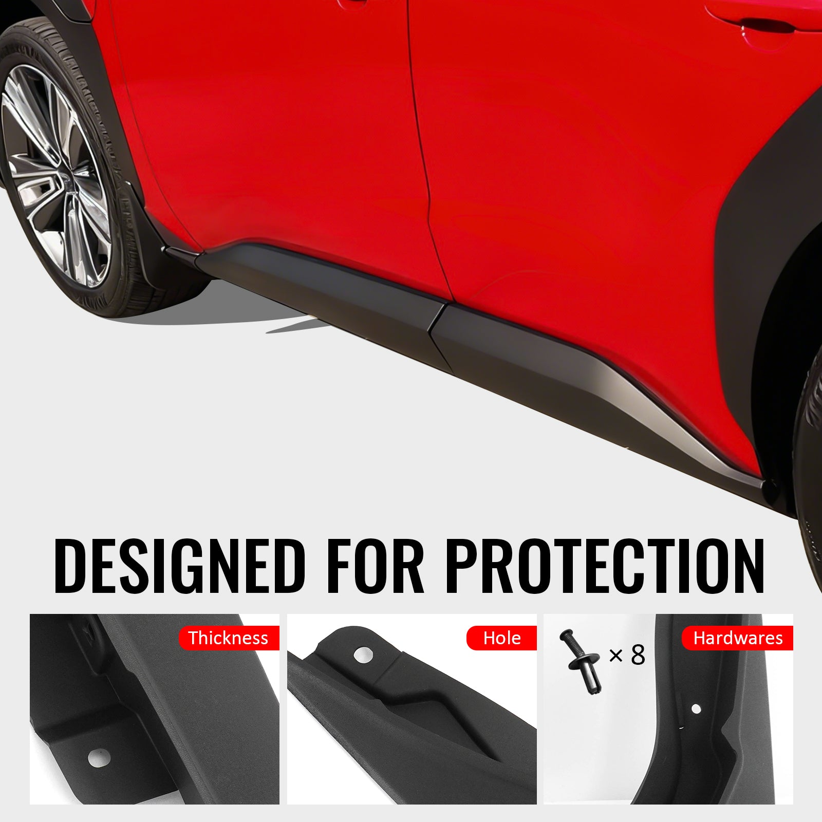 IKON MOTORSPORTS Mud Flap, Compatible with 2023-2026 Subaru