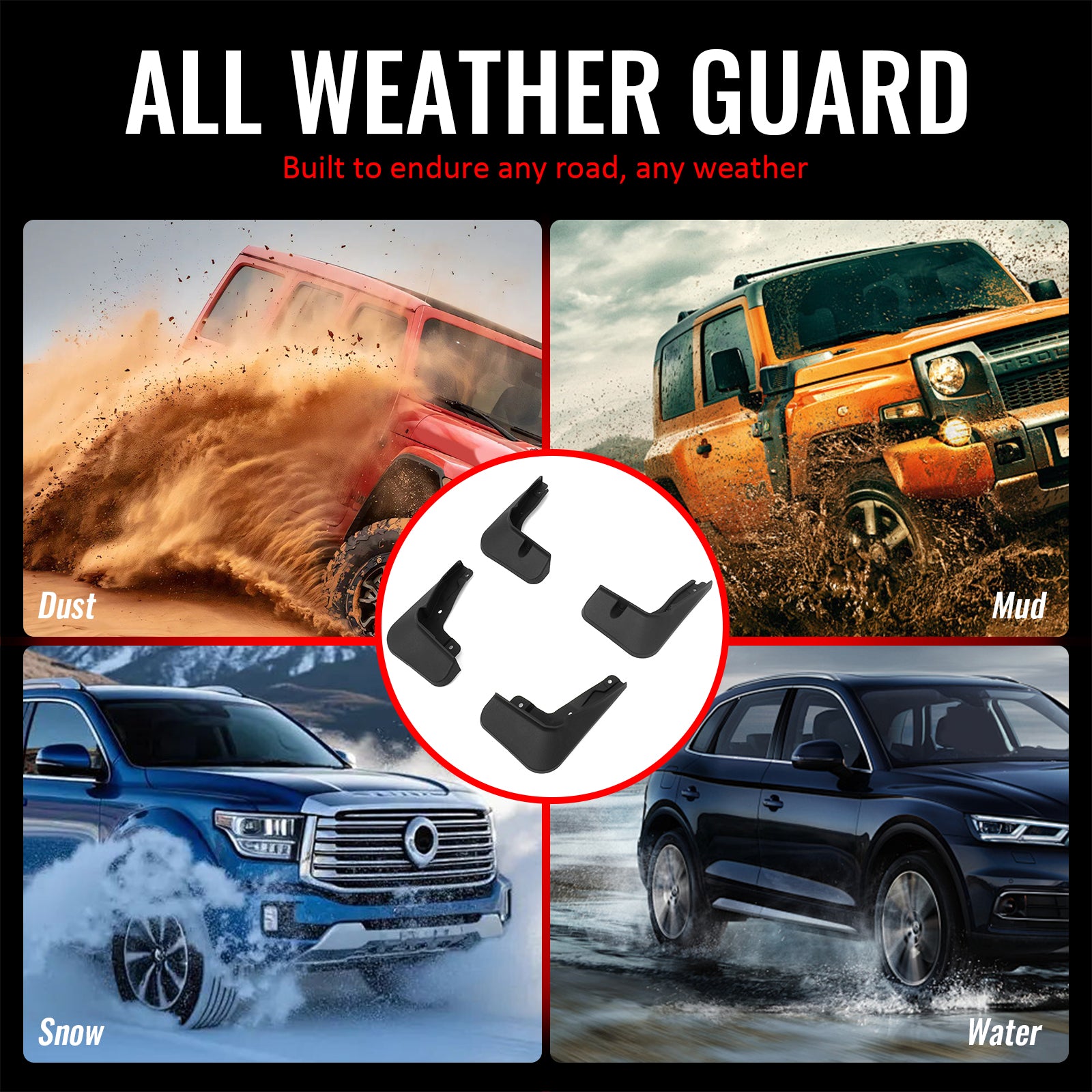 IKON MOTORSPORTS Mud Flap, Compatible with 2023-2026 Subaru