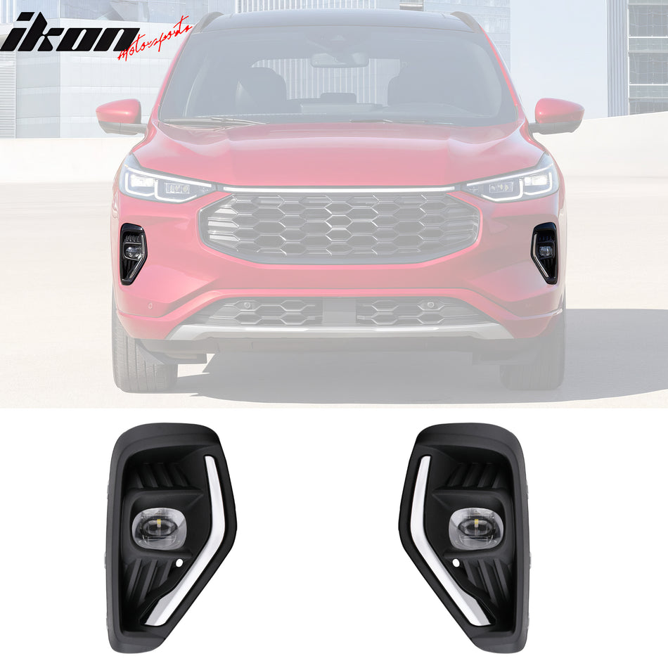 2023-2026 Ford Escape LED Fog Light Daytime Running Projector Lamp 2PC
