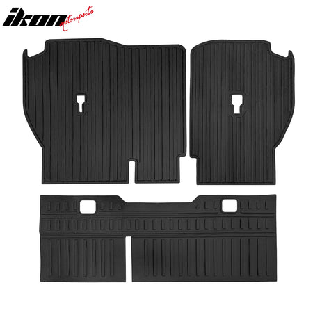 Fits 23-26 Honda CR-V 3PCS TPE Backrest Mats All Weather Rear Seat Protector