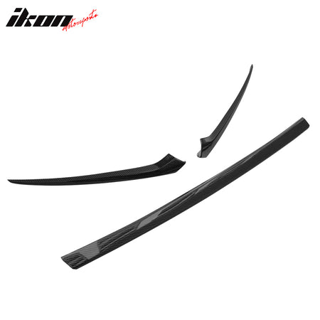 Fits 23-26 Honda CR-V 4-Door OE Front Grille Cover Trim ABS - Carbon Fiber Print