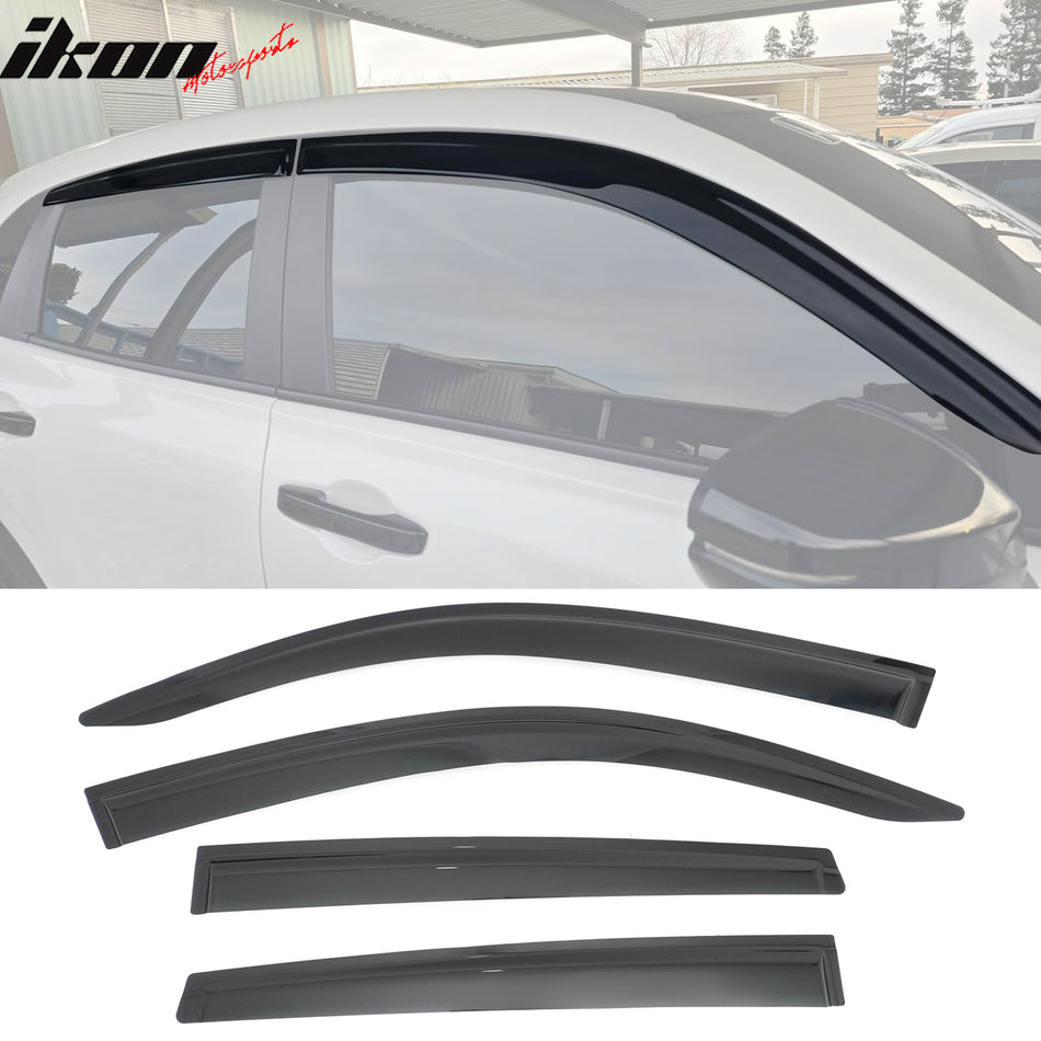 2023-2026 Honda HR-V Window Visors Smoke Acrylic Rain Sun Wind Deflectors Side Door Guard 4PCS Set