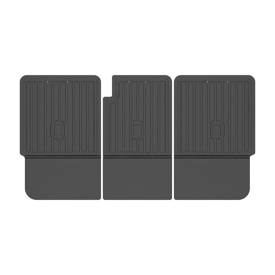 2023-2026 Mercedes-Benz X296 EQS SUV 5 Seats TPE Backrest Mat All Weather Rear Seat Back Cover Carpet Liner 3PCS Set