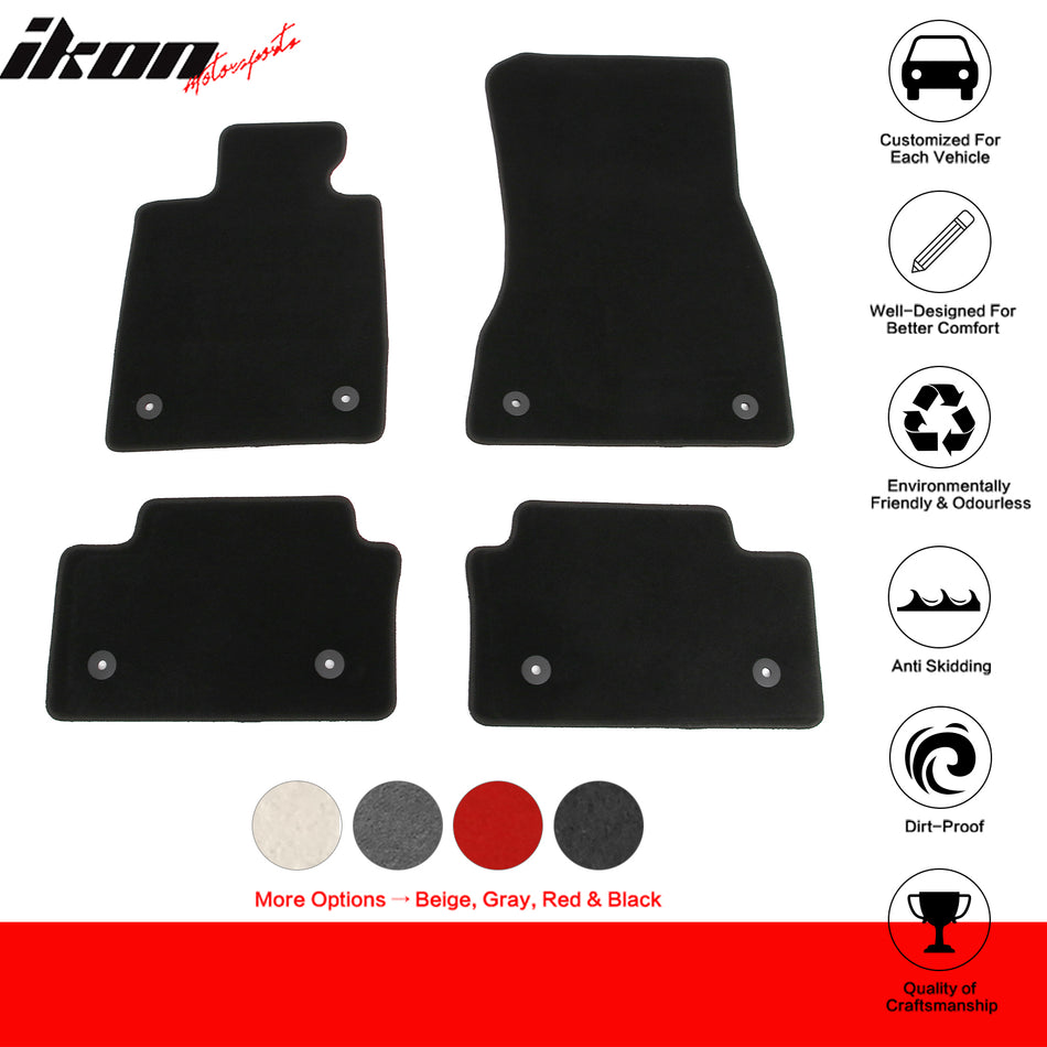 2024-2025 BMW i5 OE Style Black Floor Mats Carpets Nylon 4PCS