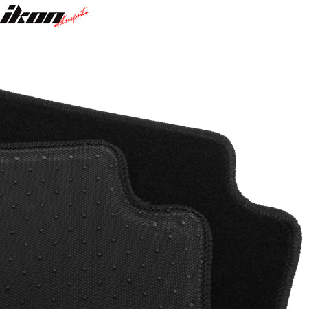 Fits 24-25 BMW i5 Anti-Slip First Second Row Floor Mats Carpets Nylon 4PCS Black