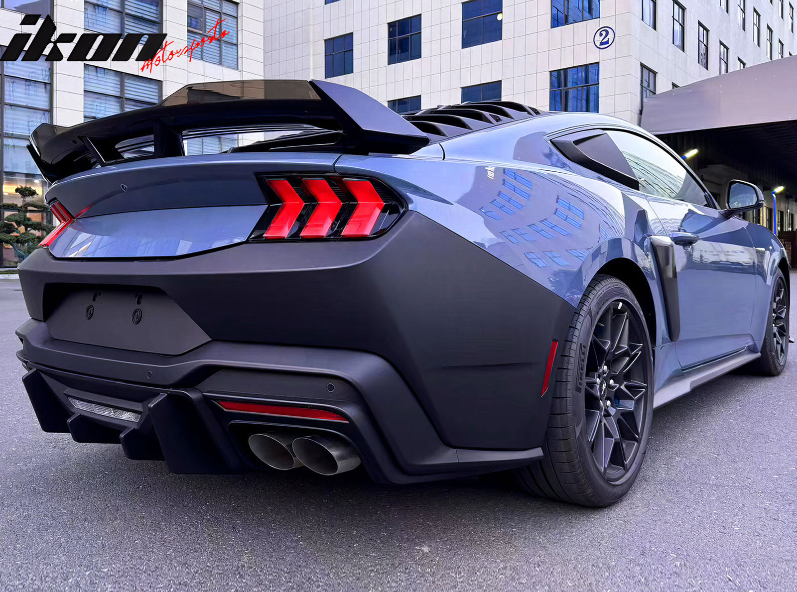 IKON MOTORSPORTS, Gurney Flap Compatible with 2024-2025 Ford