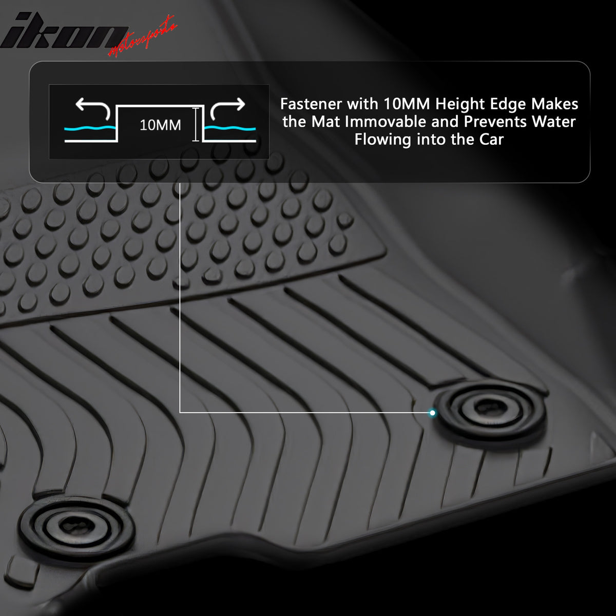 Fits 24-25 Lexus GX550 7-Seats Floor Mats TPE 3D Carpets All Weather Car Liner