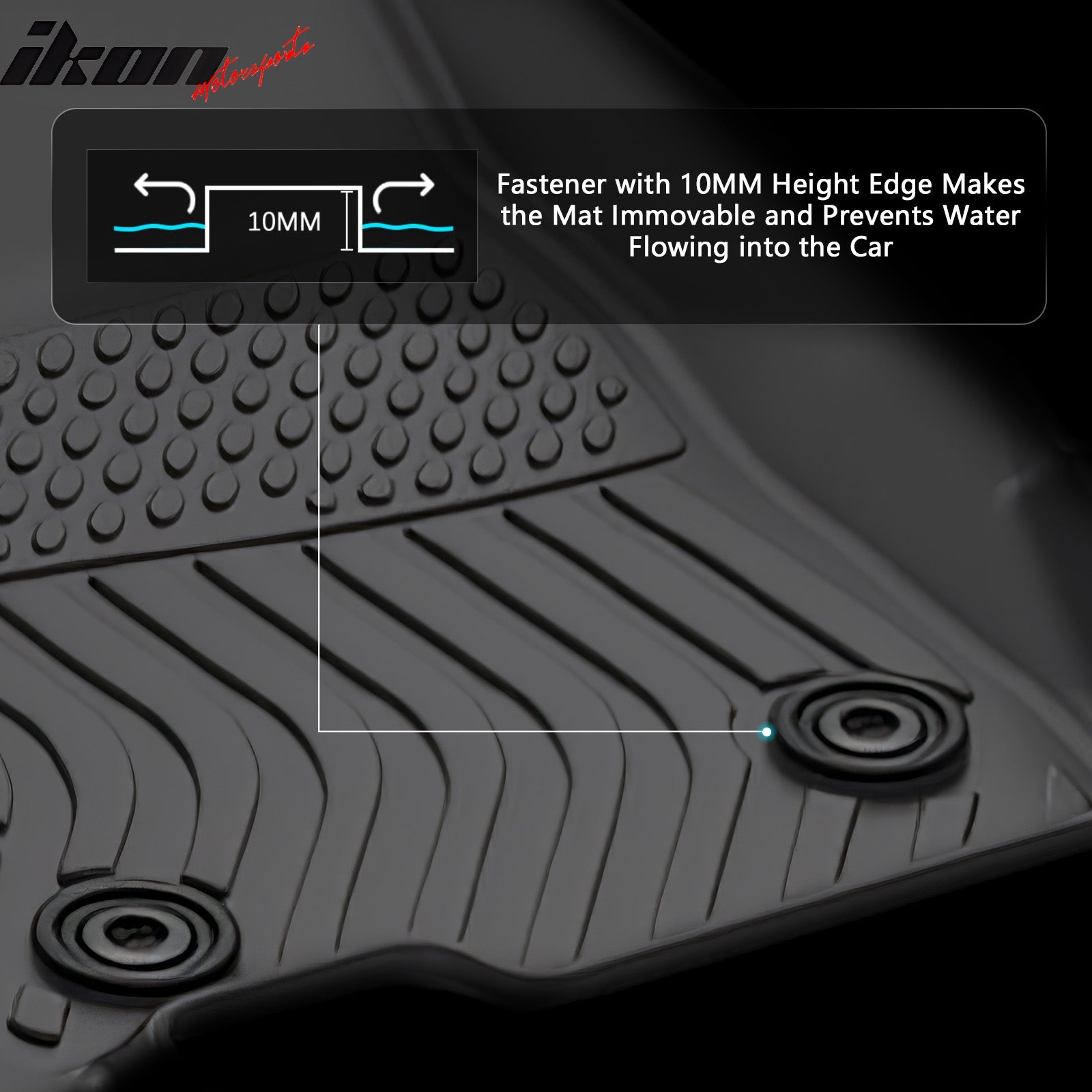 Fits 24-25 Lexus GX550 7-Seats Floor Mats TPE 3D Carpets All Weather Car Liner