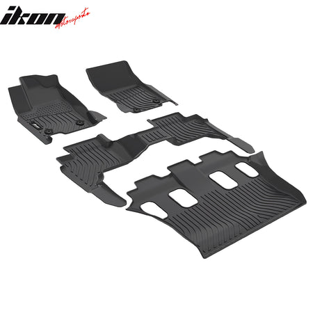 Fits 24-25 Lexus GX550 7-Seats Floor Mats TPE 3D Carpets All Weather Car Liner