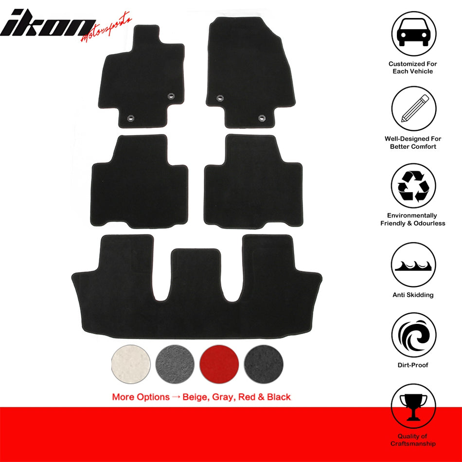 2024-2025 Lexus TX350 TX500h TX550h+ OE Style Black Floor Mats Nylon