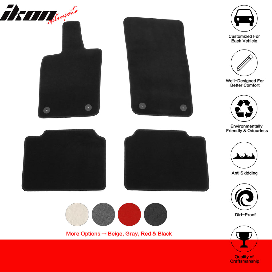 2024-2025 Porsche Panamera OE Style Black Floor Mats Nylon 4PCS