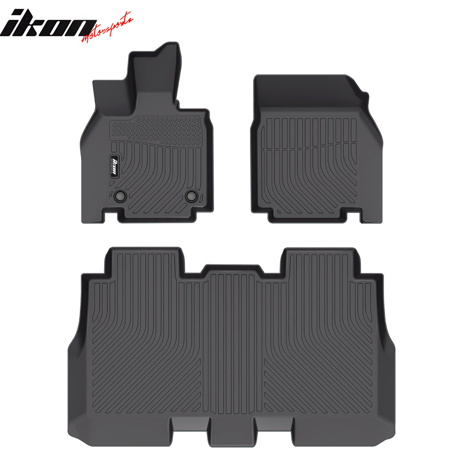 2024-2025 Tesla Cybertruck Floor Mats TPE Carpets All Weather 3D Liner