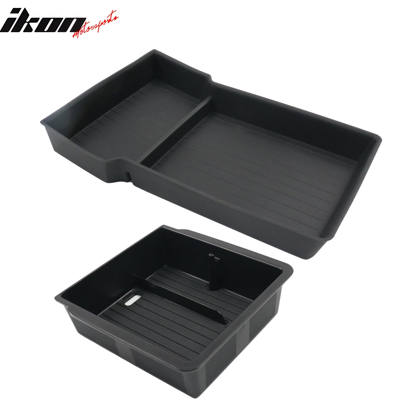 Fits 24-25 Tesla Model 3/Y TPE Lower Upper Center Armrest Organizer Storage Box
