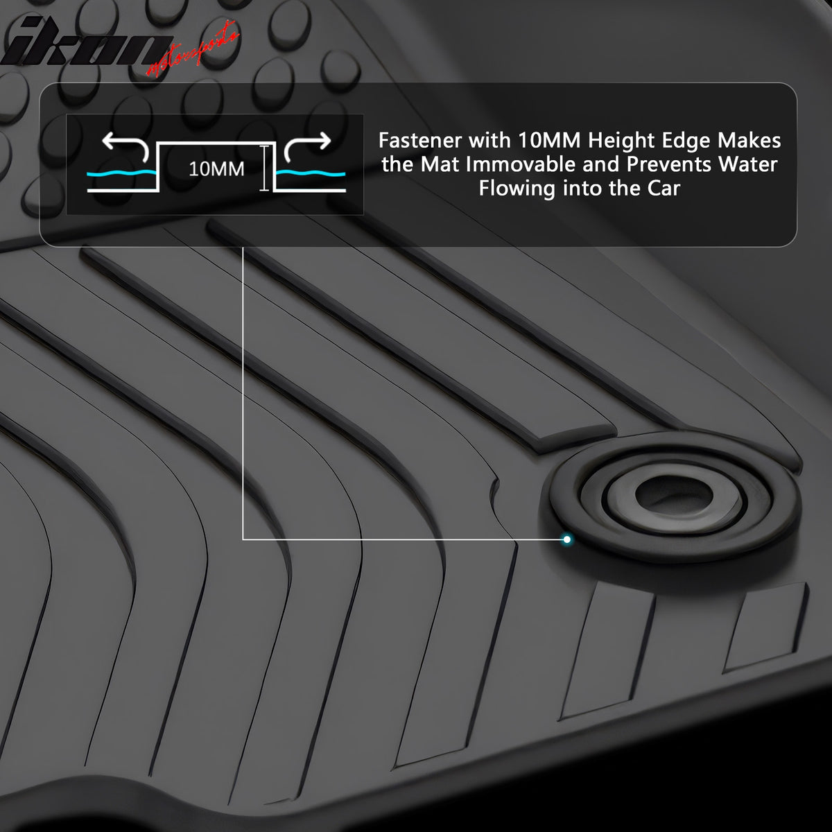 Fits 24-25 Land Cruiser/Lexus GX550 5-Seat Floor Mats TPE 3D All Weather Carpets