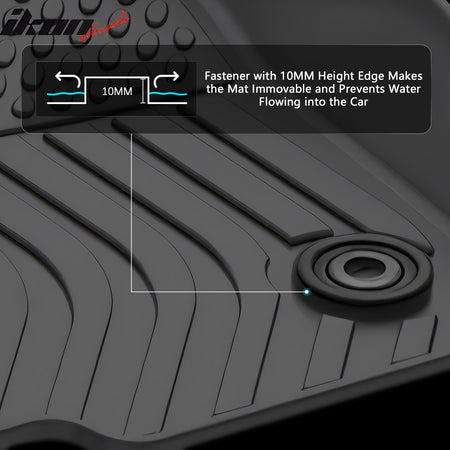 Fits 24-25 Land Cruiser/Lexus GX550 5-Seat Floor Mats TPE 3D All Weather Carpets