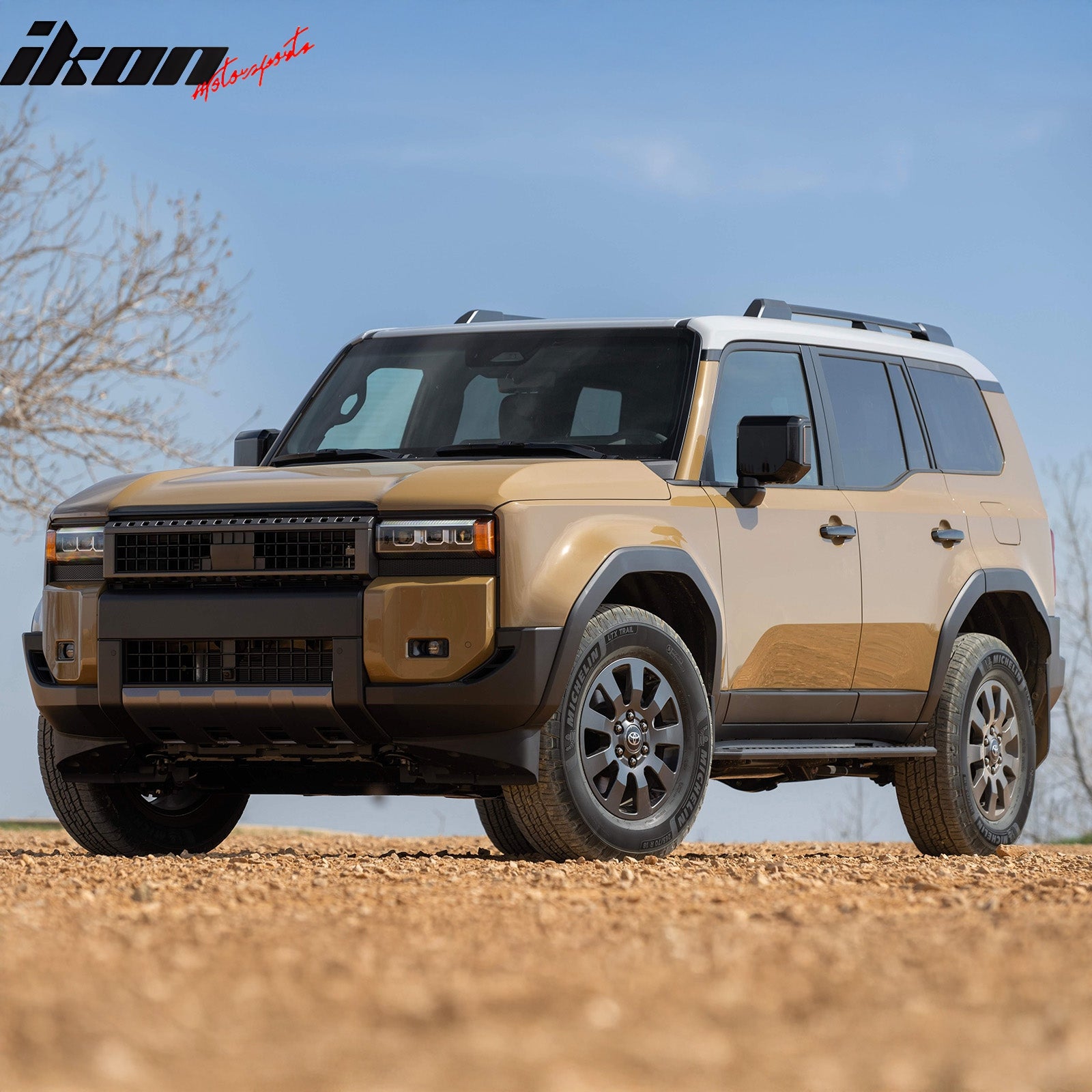 Fits 24-25 Land Cruiser/Lexus GX550 5-Seat Floor Mats TPE 3D All Weather Carpets