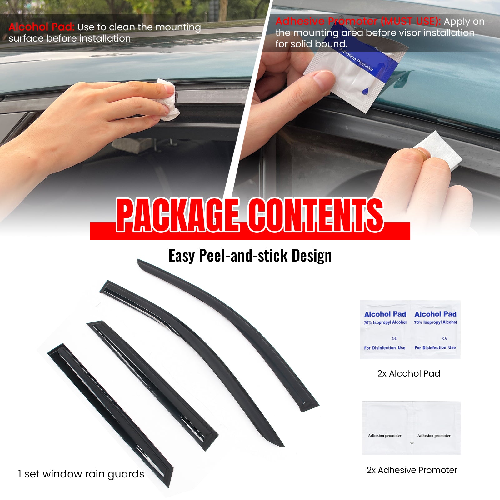 Fits 24-25 Acura ZDX Mugen Style Window Visors Deflector Smoke Acrylic 4PCS Set