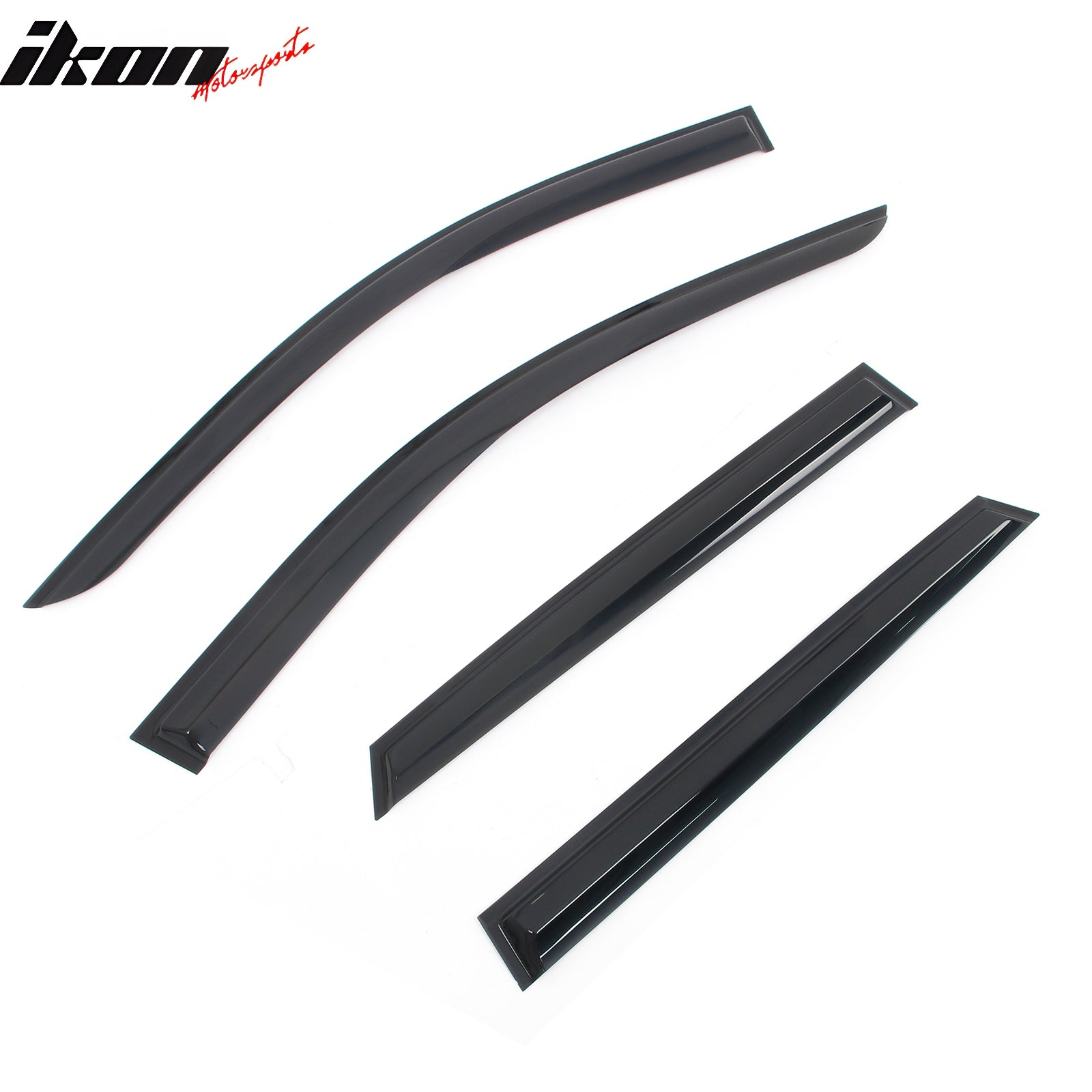 Fits 24-25 Acura ZDX Mugen Style Window Visors Deflector Smoke Acrylic 4PCS Set