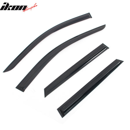 Fits 24-25 Acura ZDX Mugen Style Window Visors Deflector Smoke Acrylic 4PCS Set