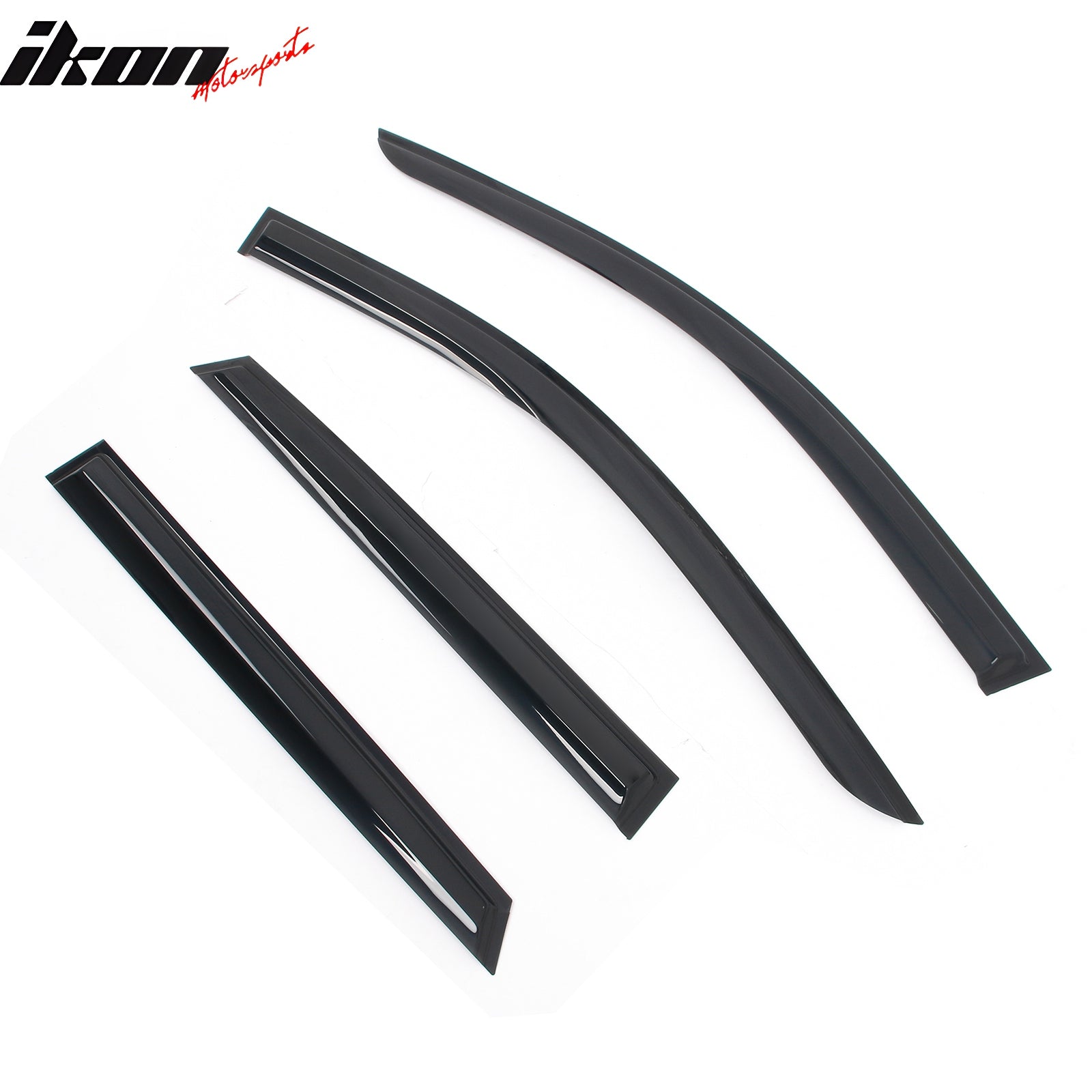 Fits 24-25 Acura ZDX Mugen Style Window Visors Deflector Smoke Acrylic 4PCS Set