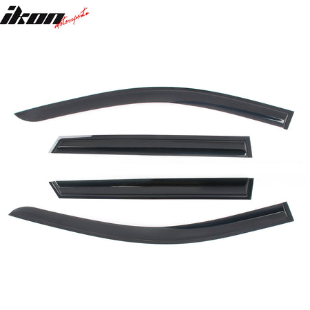 Fits 24-25 Acura ZDX Mugen Style Window Visors Deflector Smoke Acrylic 4PCS Set