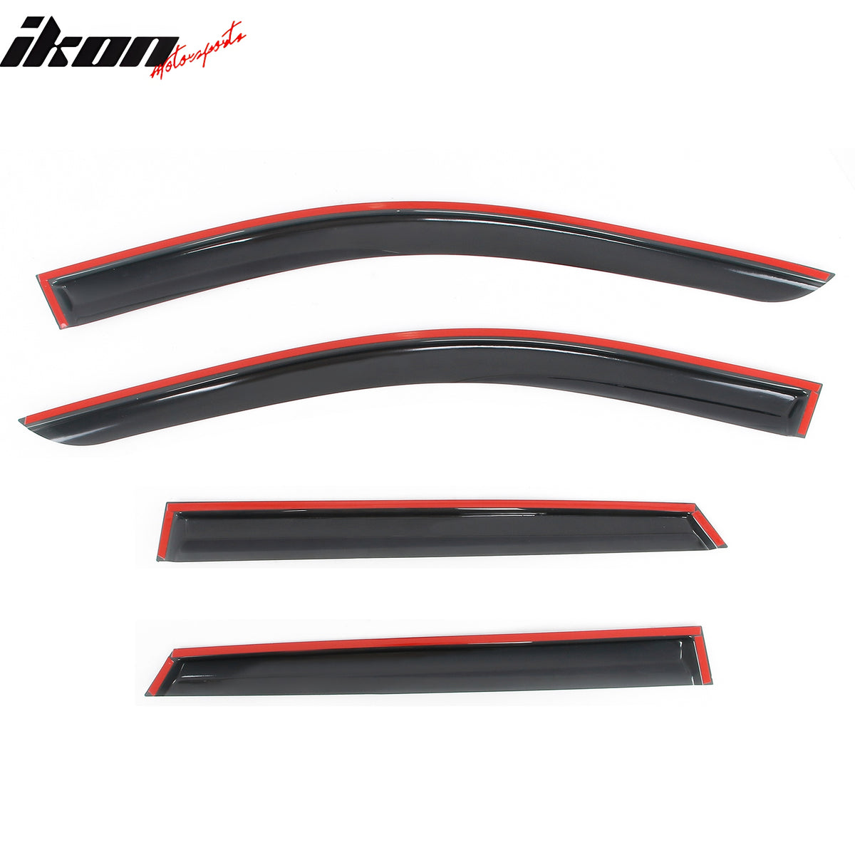 Fits 24-25 Acura ZDX Mugen Style Window Visors Deflector Smoke Acrylic 4PCS Set