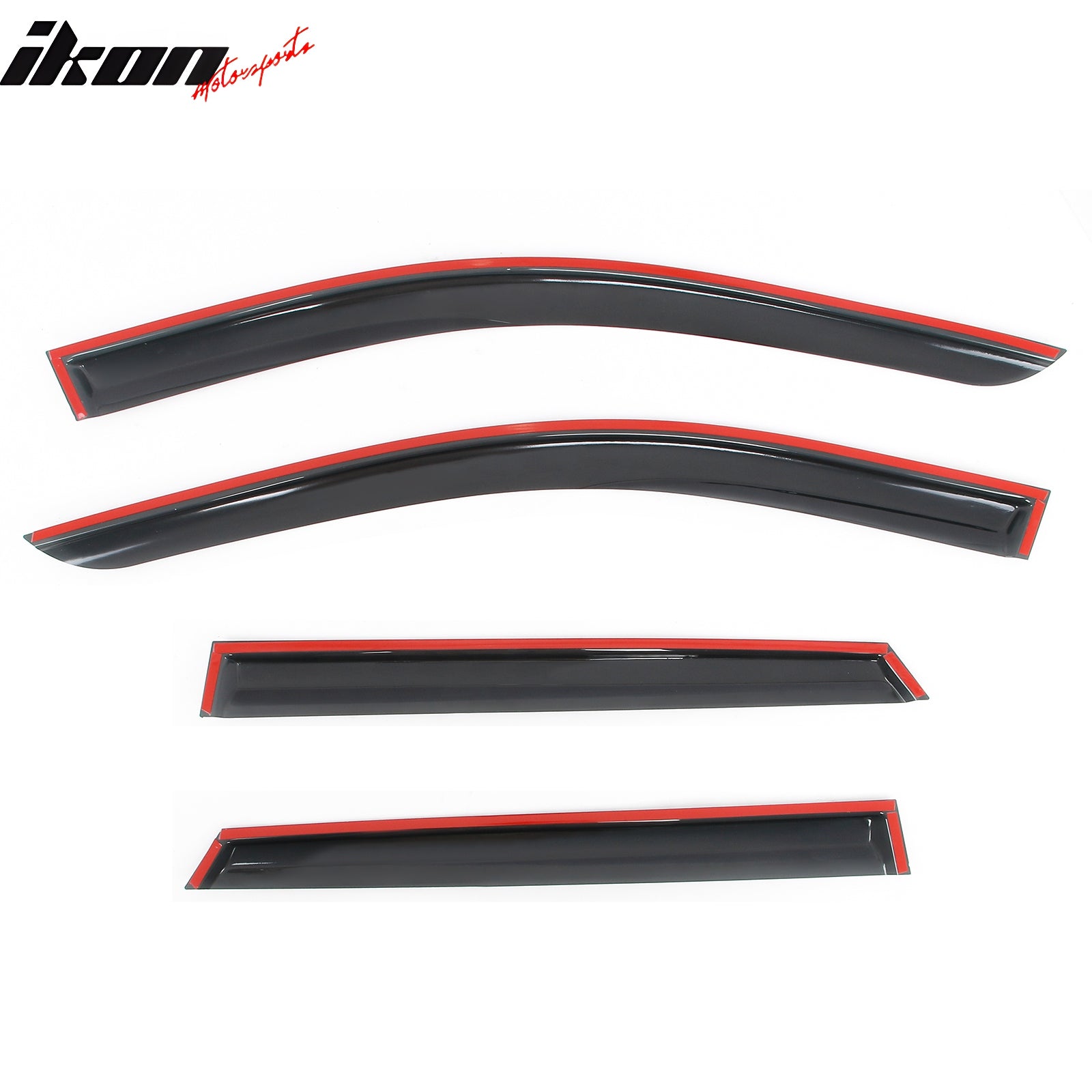 Fits 24-25 Acura ZDX Mugen Style Window Visors Deflector Smoke Acrylic 4PCS Set