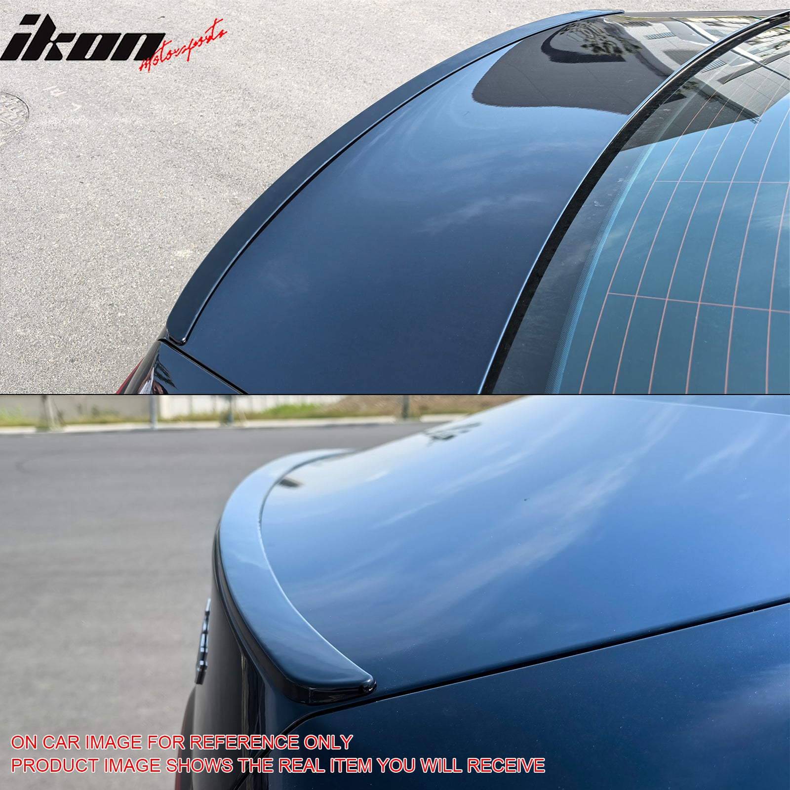 Fits 24-25 BMW G60 5 Series G90 M5 Sedan M Sport Style Trunk Spoiler Gloss Black