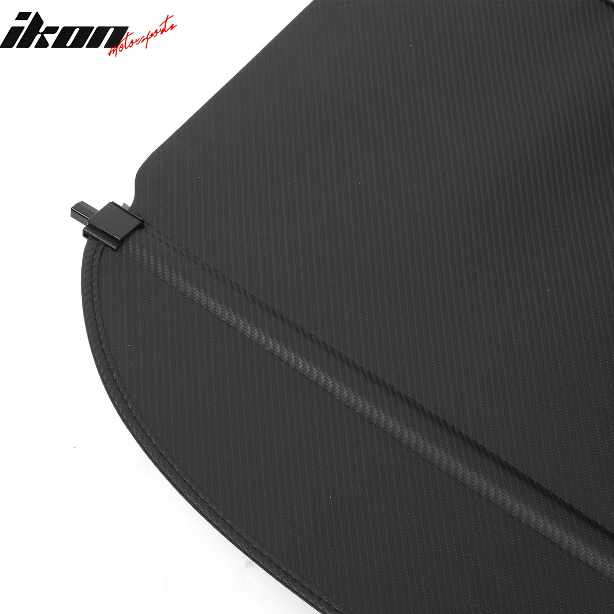 Fits 24-26 Buick Envista Carbon Fiber Print Retractable Rear Trunk Cargo Cover