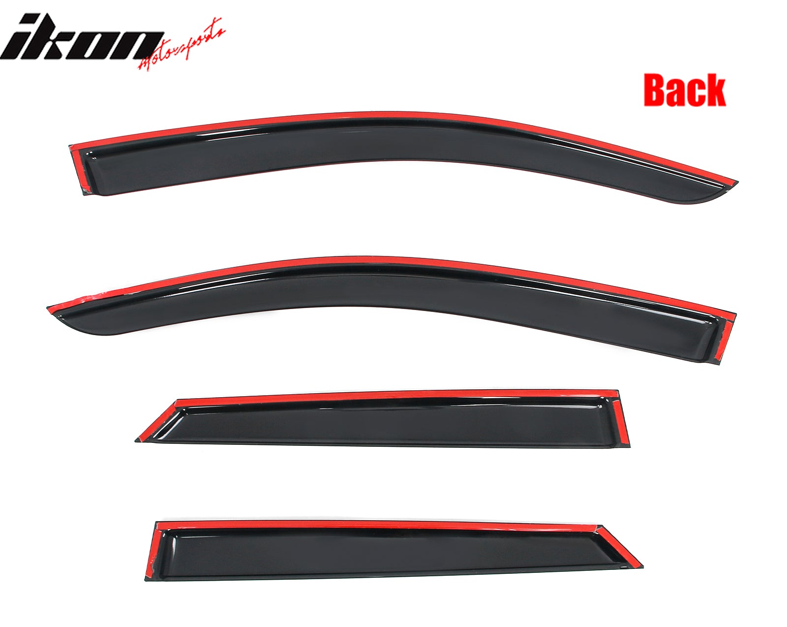 Fits 24-26 Chevy Blazer EV Slim Window Visors Acrylic 4PCS Sun Shade Rain Guard