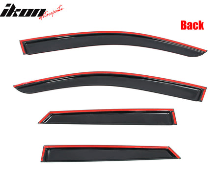 Fits 24-26 Chevy Blazer EV Slim Window Visors Acrylic 4PCS Sun Shade Rain Guard