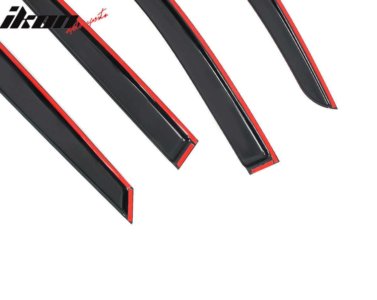 Fits 24-26 Chevy Blazer EV Slim Window Visors Acrylic 4PCS Sun Shade Rain Guard