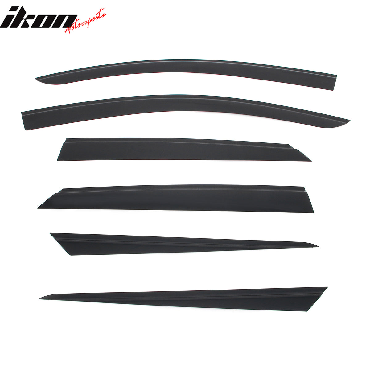 Fits 24-26 Chevy Blazer EV Slim Window Visors Acrylic Sun Shade Rain Guard 6PCS