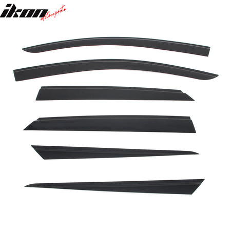 Fits 24-26 Chevy Blazer EV Slim Window Visors Acrylic Sun Shade Rain Guard 6PCS
