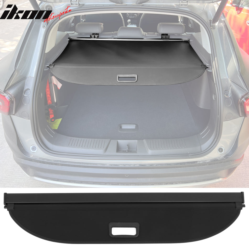 2024-2025 Chevrolet Trax Black Retractable Rear Trunk Cargo Cover Canvas