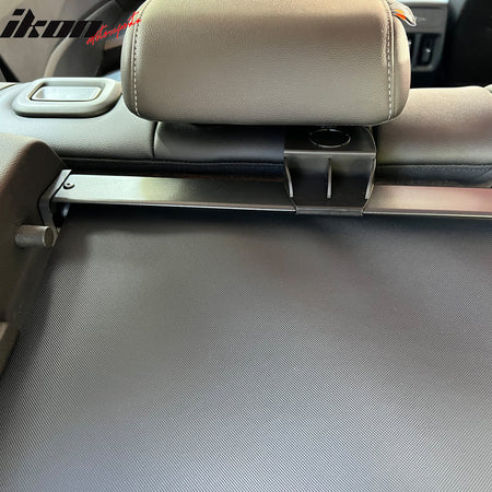 For 24-26 Chevrolet Trax Retractable Rear Trunk Cargo Luggage Cover Canvas Black