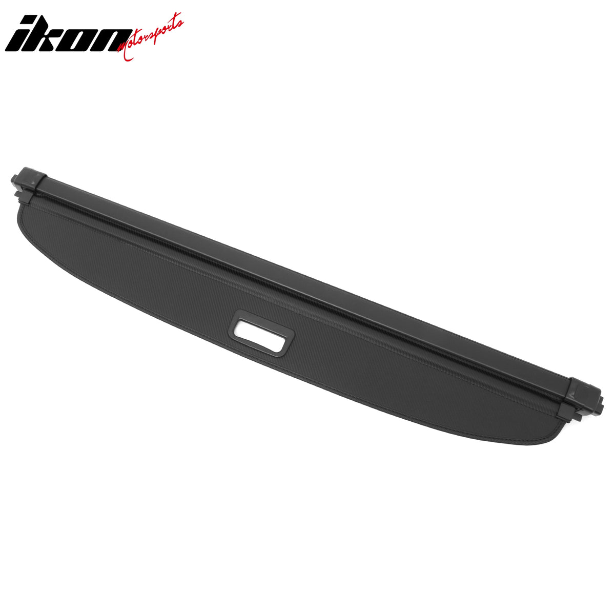 IKON MOTORSPORTS, Rear Retractable Cargo Cover Compatible with 2024-2026 Chevrolet Blazer EV/Honda Prologue, Trunk Security Luggage Shield Shade, Carbon Fiber Print