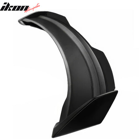 Fits 24-26 Ford Mustang Dark Horse Matte Black Trunk Spoiler W/ Gurney Glap ABS