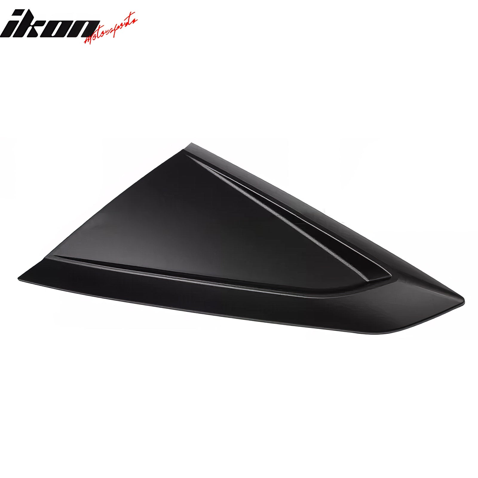 Fits 24-26 Ford Mustang Coupe V Style Side Window Louvers ABS 2PCS - Matte Black