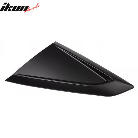 Fits 24-26 Ford Mustang Coupe V Style Side Window Louvers ABS 2PCS - Matte Black