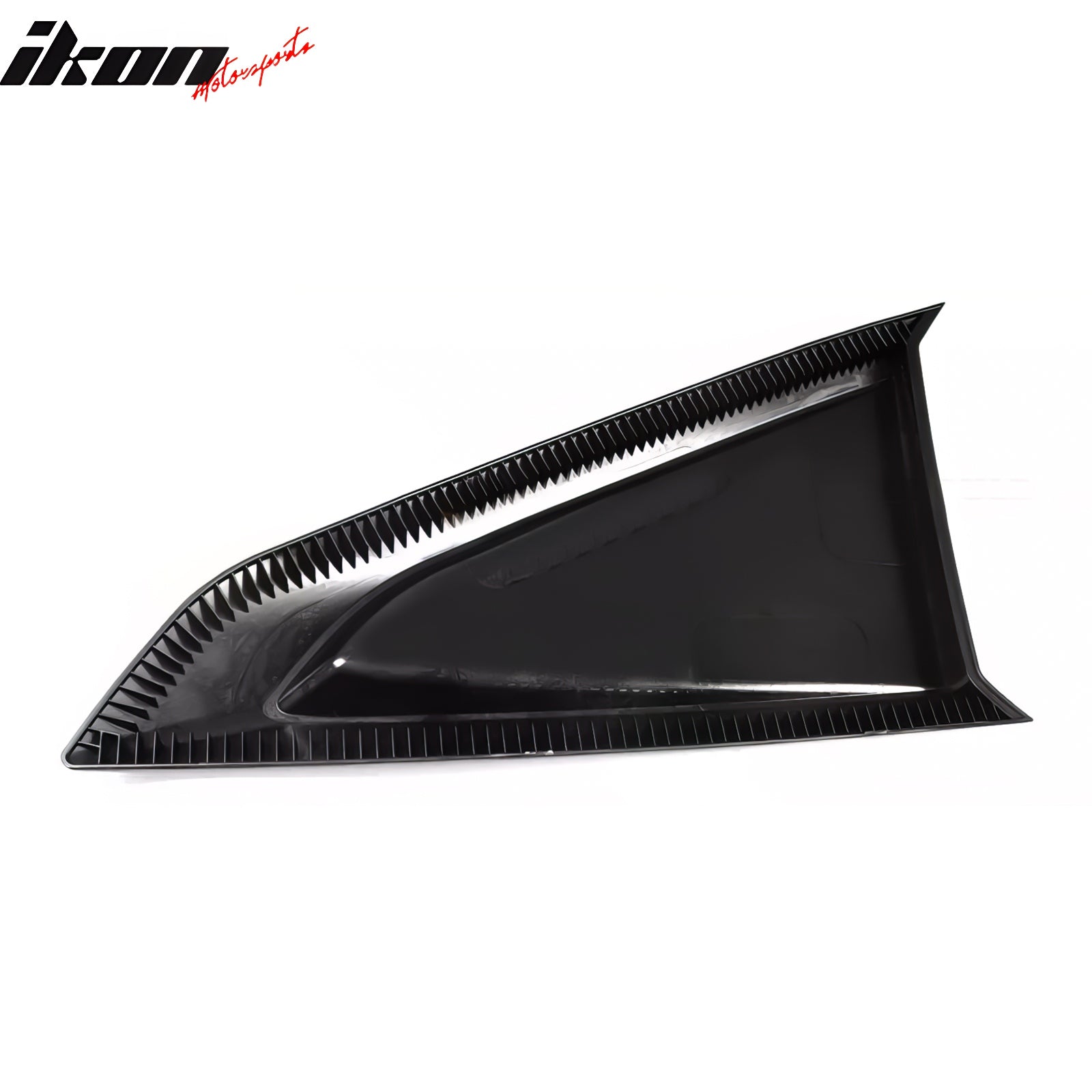 Fits 24-26 Ford Mustang Coupe V Style Side Window Louvers ABS 2PCS - Matte Black