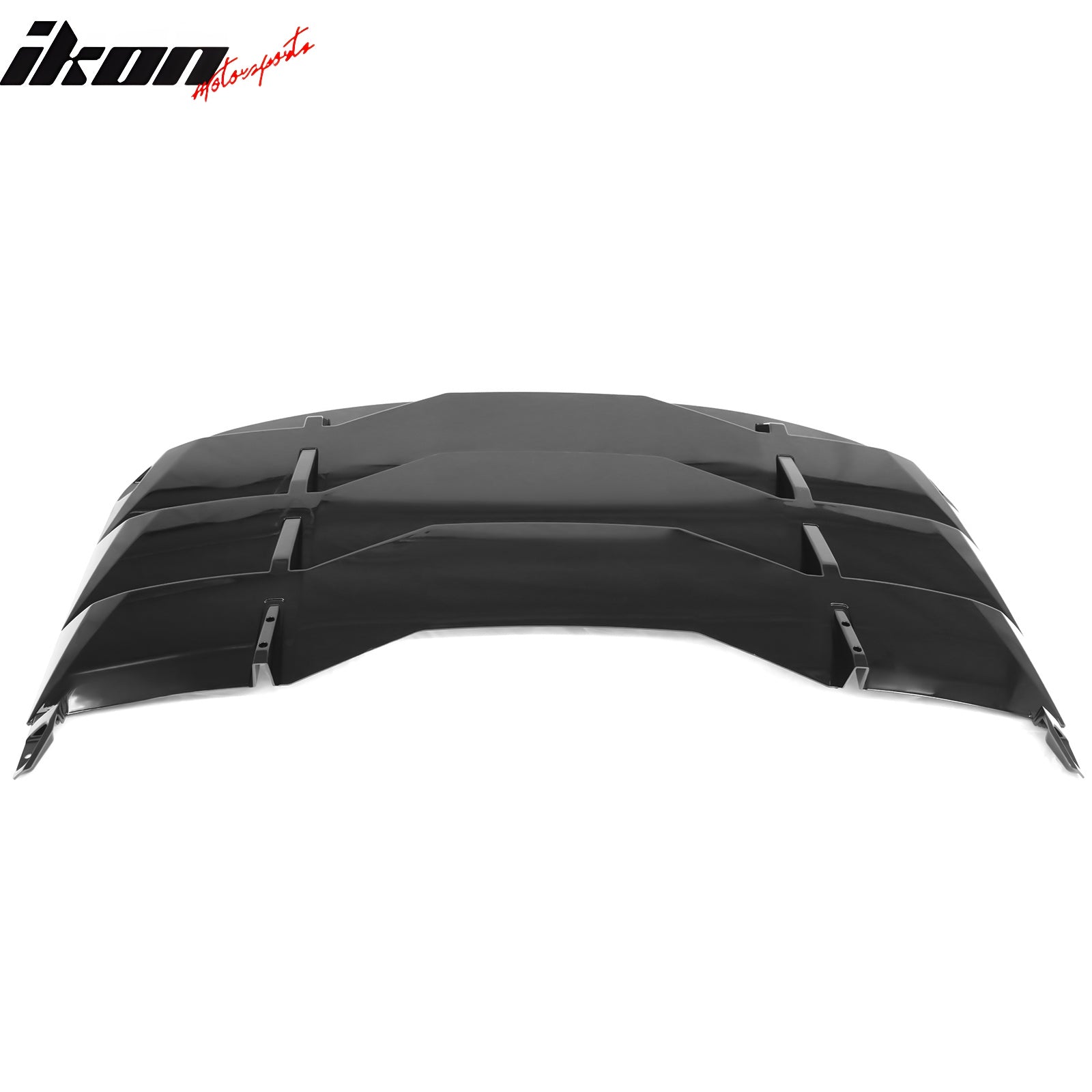 For 24-26 Mustang Coupe IKON Rear Window Windshield Louver Cover ABS Gloss Black